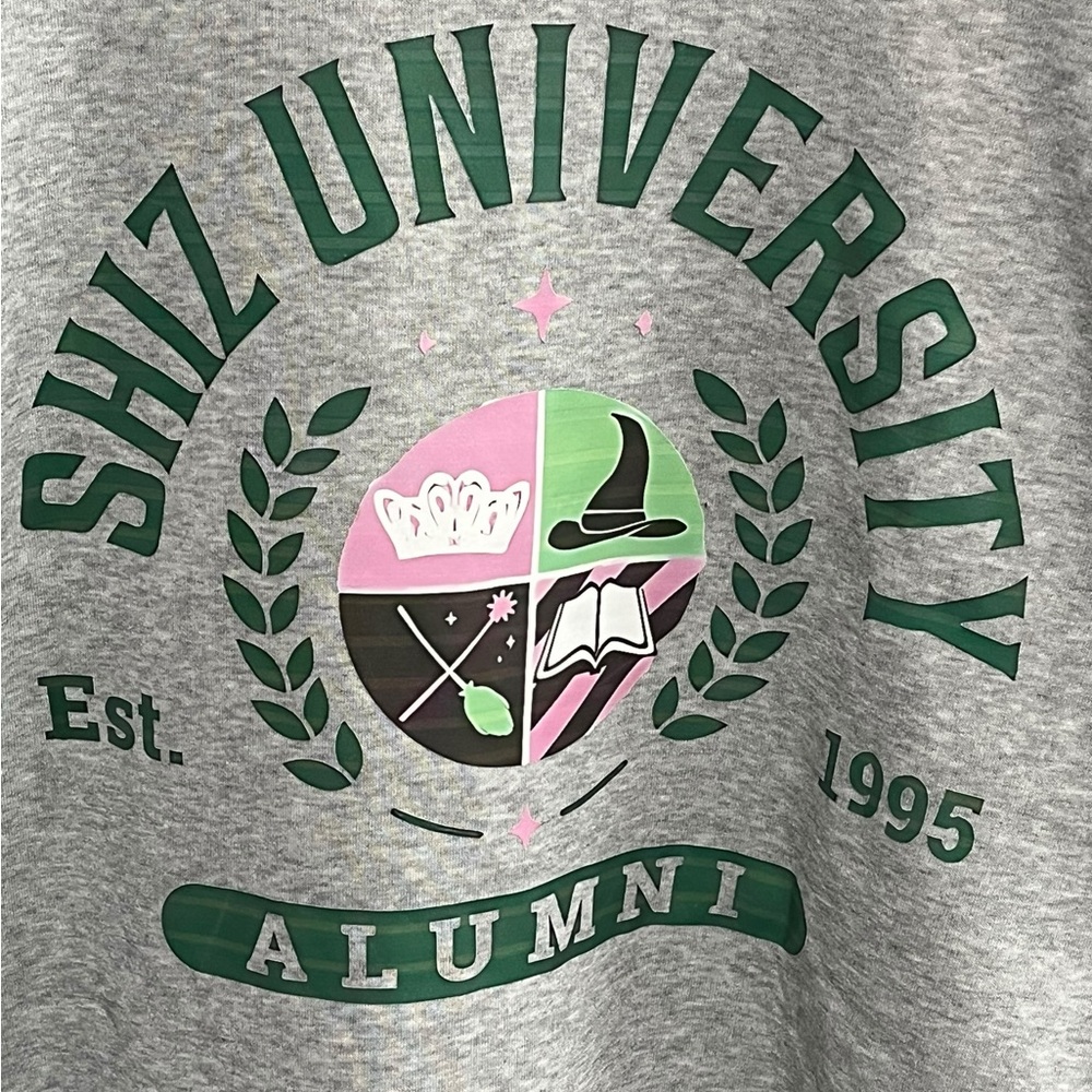 Wicked “Shiz University” Gray Crewneck Sweatshirt - XXL - Picture 4 of 6